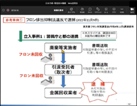 Web説明会　視聴画面の例