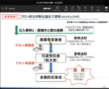 Web説明会　視聴画面の例